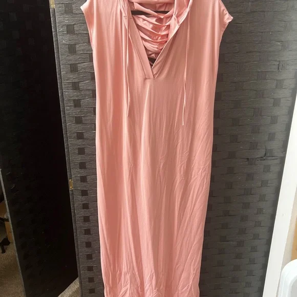 Pink Sleeveless Maxi Dress - Picture 1 of 2